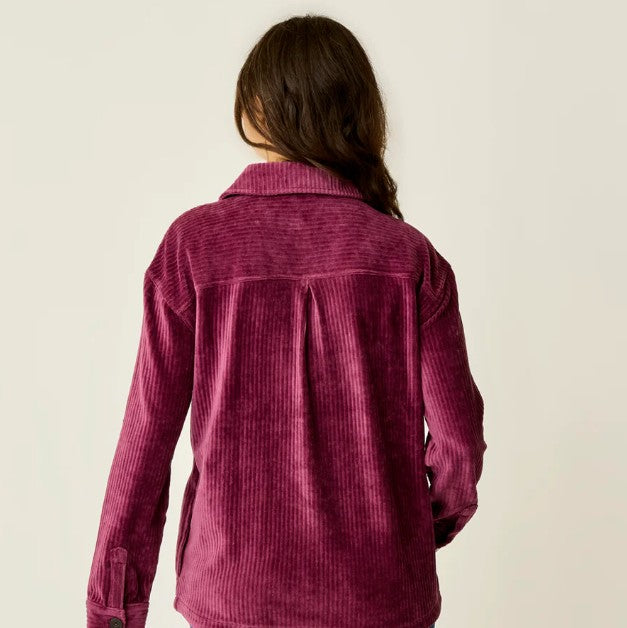 CARVE DESIGNS Hudson Stretch Cord Shacket