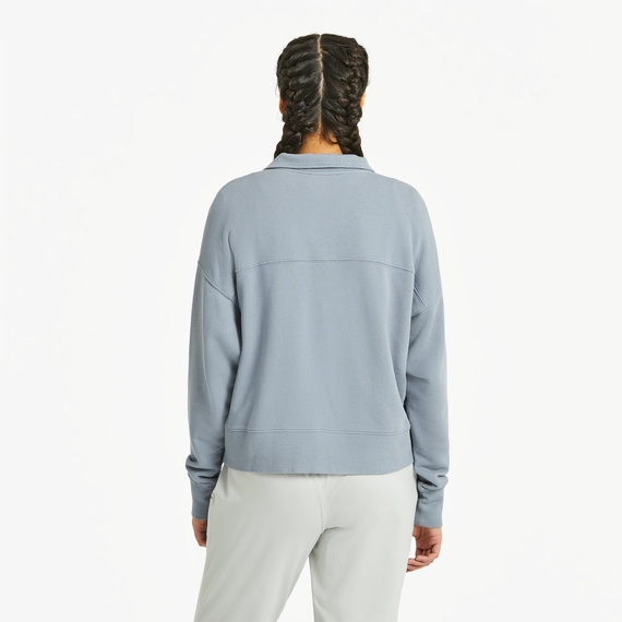 LIFE IS GOOD W French Terry Quarter Zip