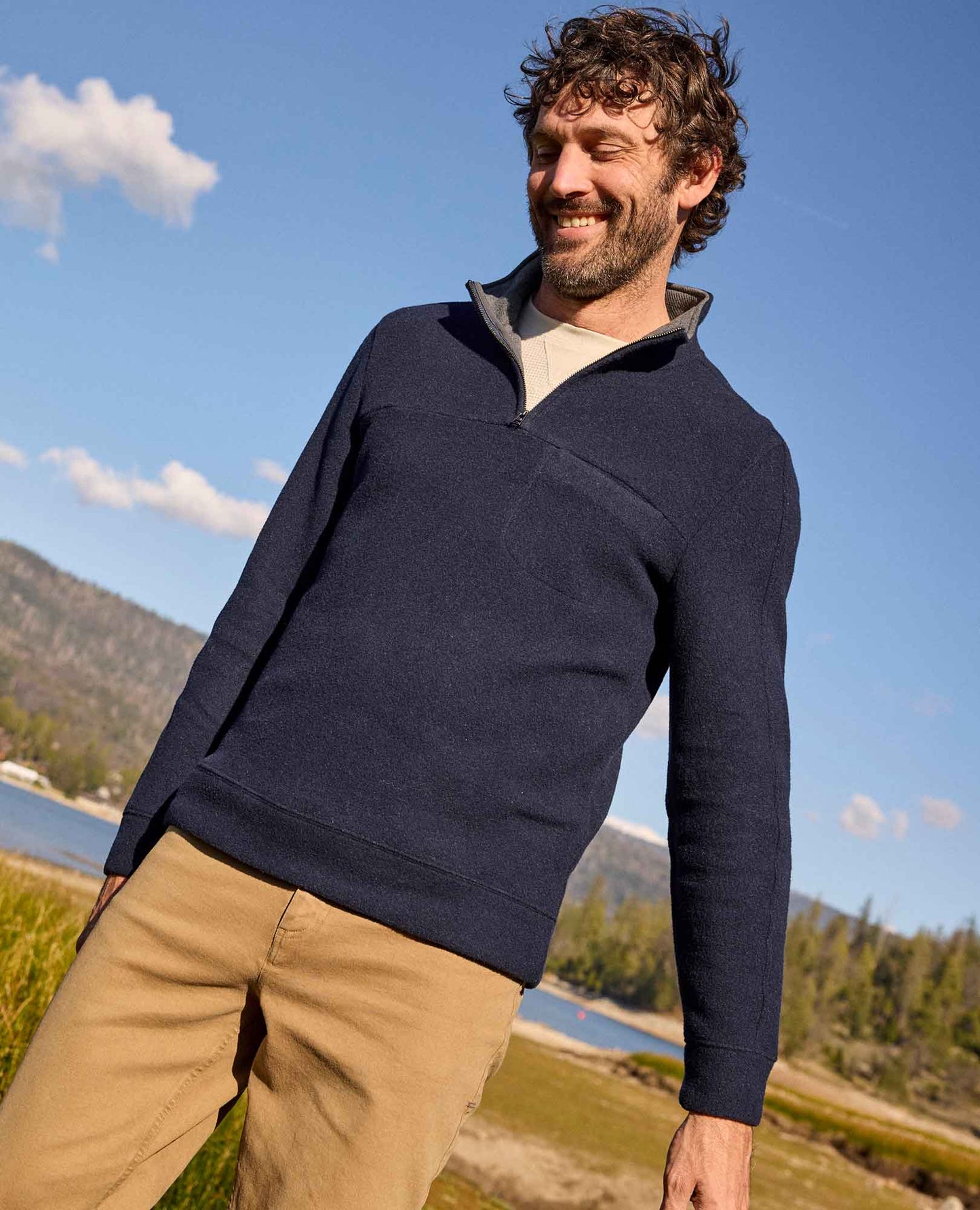 TOAD & CO Kennicott Quarter Zip Sweater Men's