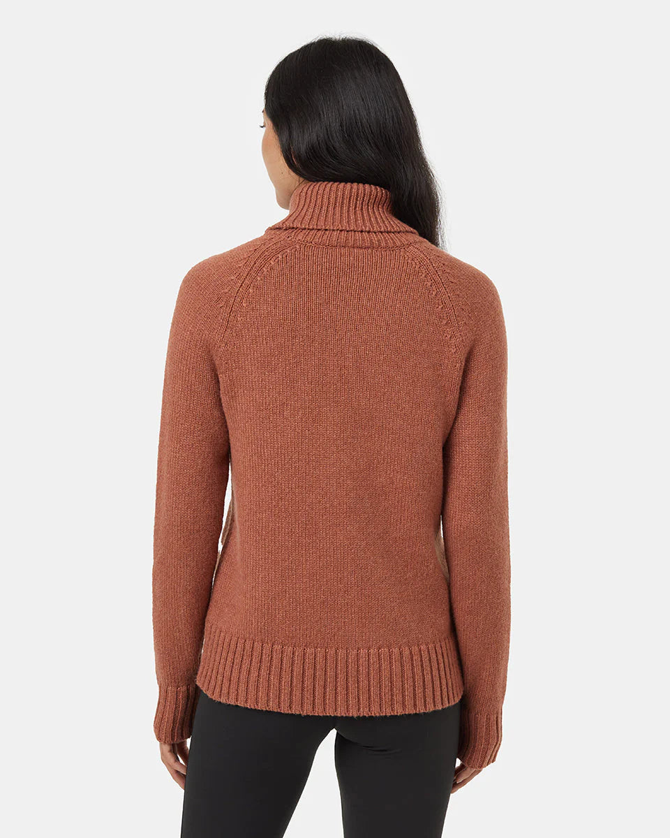 TENTREE Highline Ribbed Wool Turtleneck Sweater