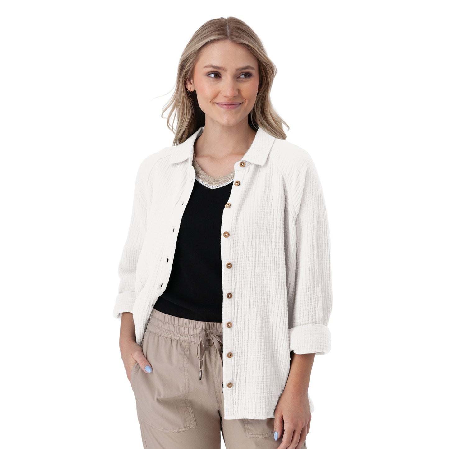 AVENTURA Kelford Full Button Raglan Long Sleeve