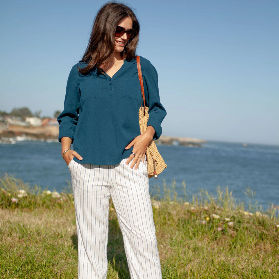 AVENTURA Breezy Striped Pull On Pant