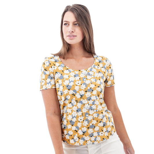 AVENTURA Kenley Scoop Neck Print Tee
