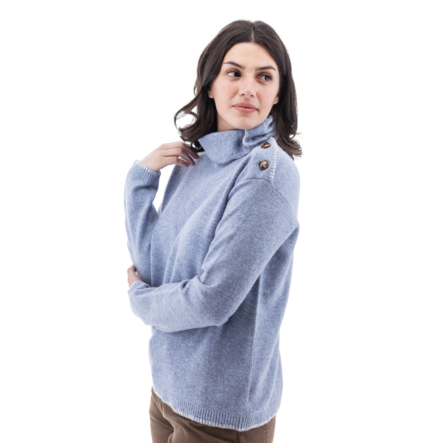 AVENTURA Solitude Button Collar Sweater