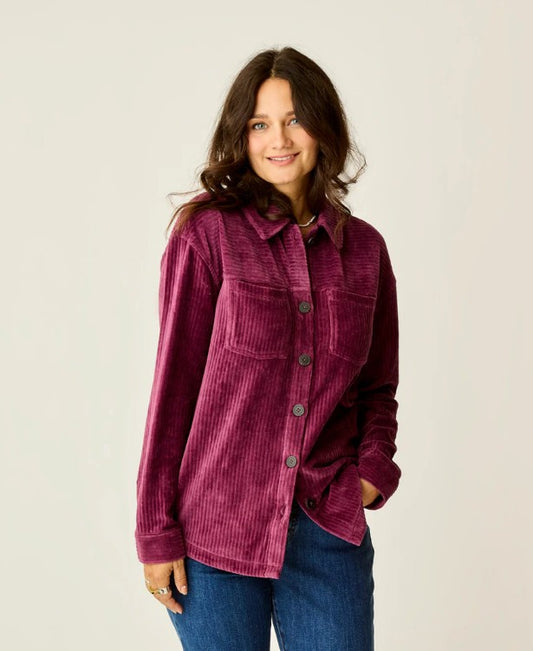 CARVE DESIGNS Hudson Stretch Cord Shacket