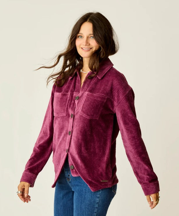 CARVE DESIGNS Hudson Stretch Cord Shacket