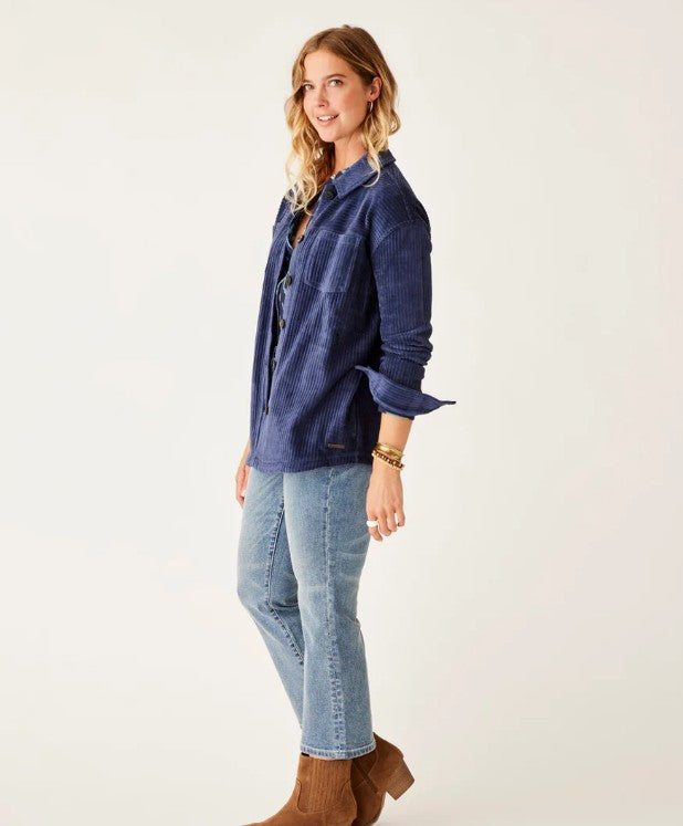 CARVE DESIGNS Hudson Stretch Cord Shacket