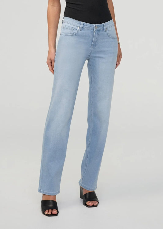 DUER Performance Denim Mid Rise Straight Women's