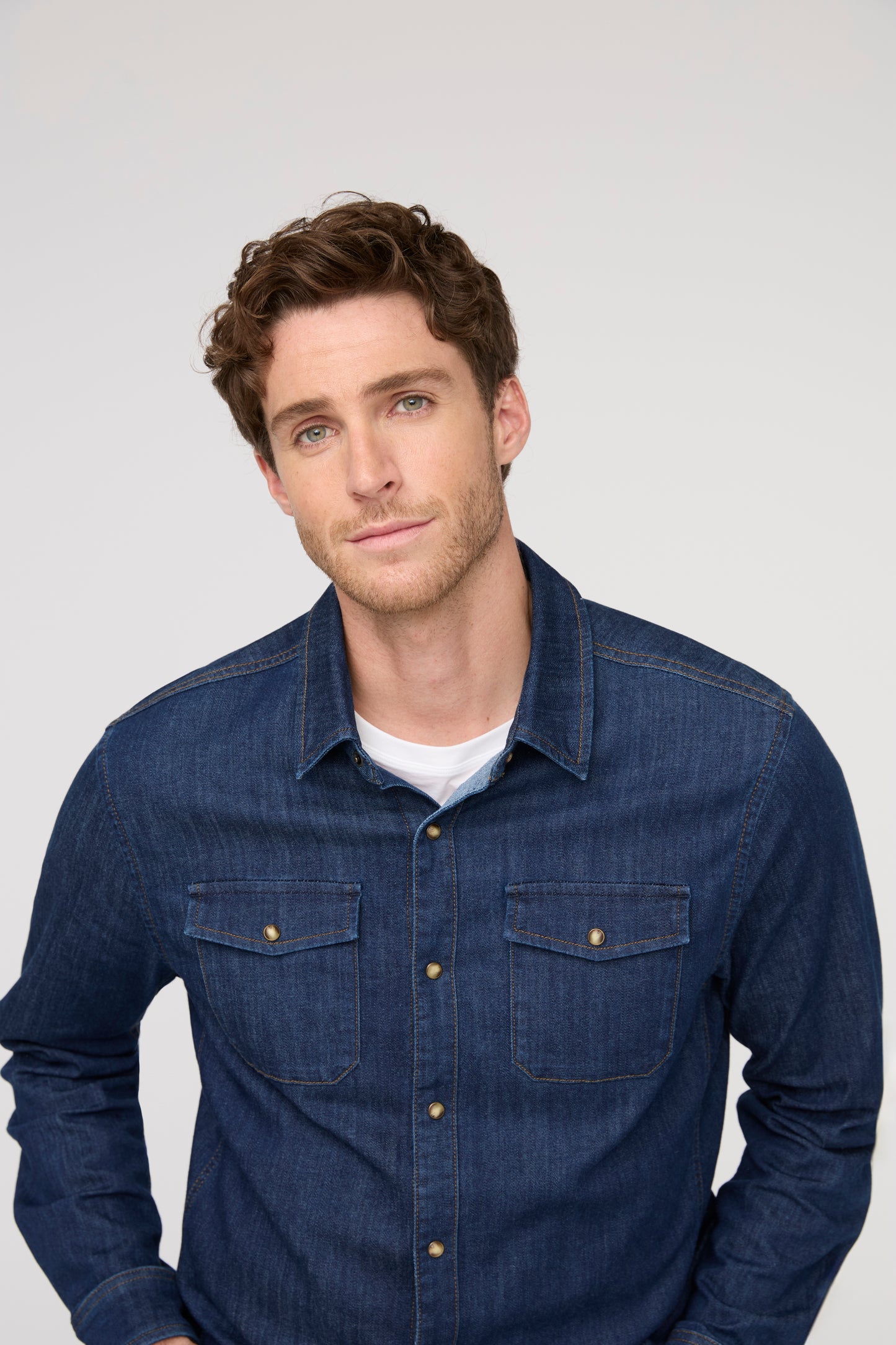 DUER Performance Denim Lite Two-Pocket Shirt  Men's