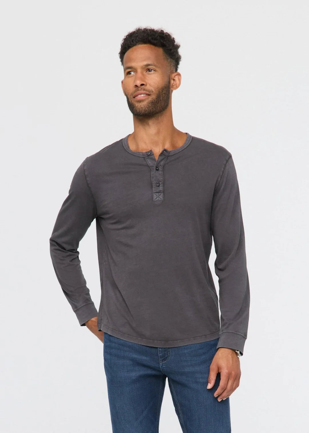 DUER PurePima Vintage Henley Men's