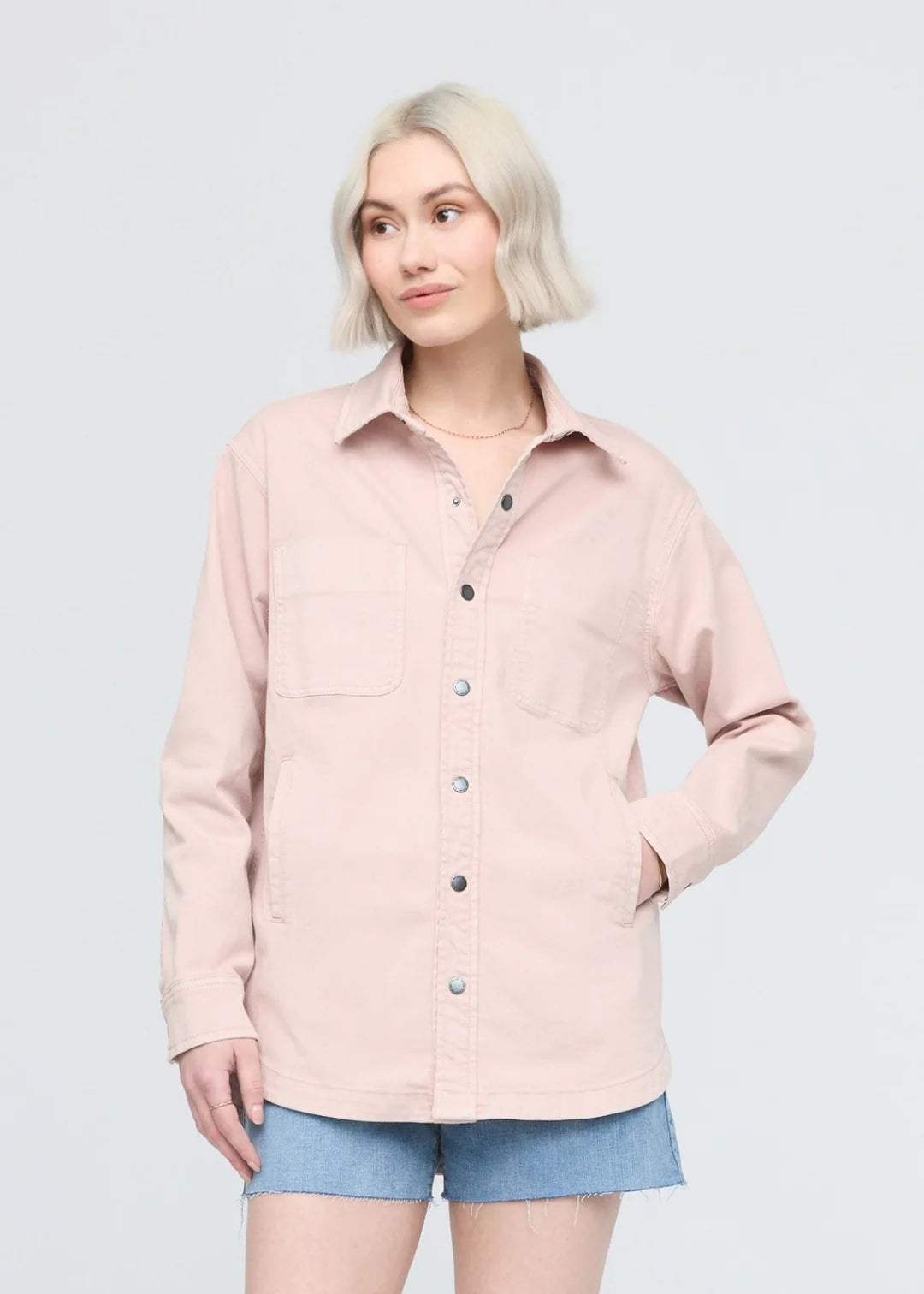 DUER  Lux Twill Overshirt Women's