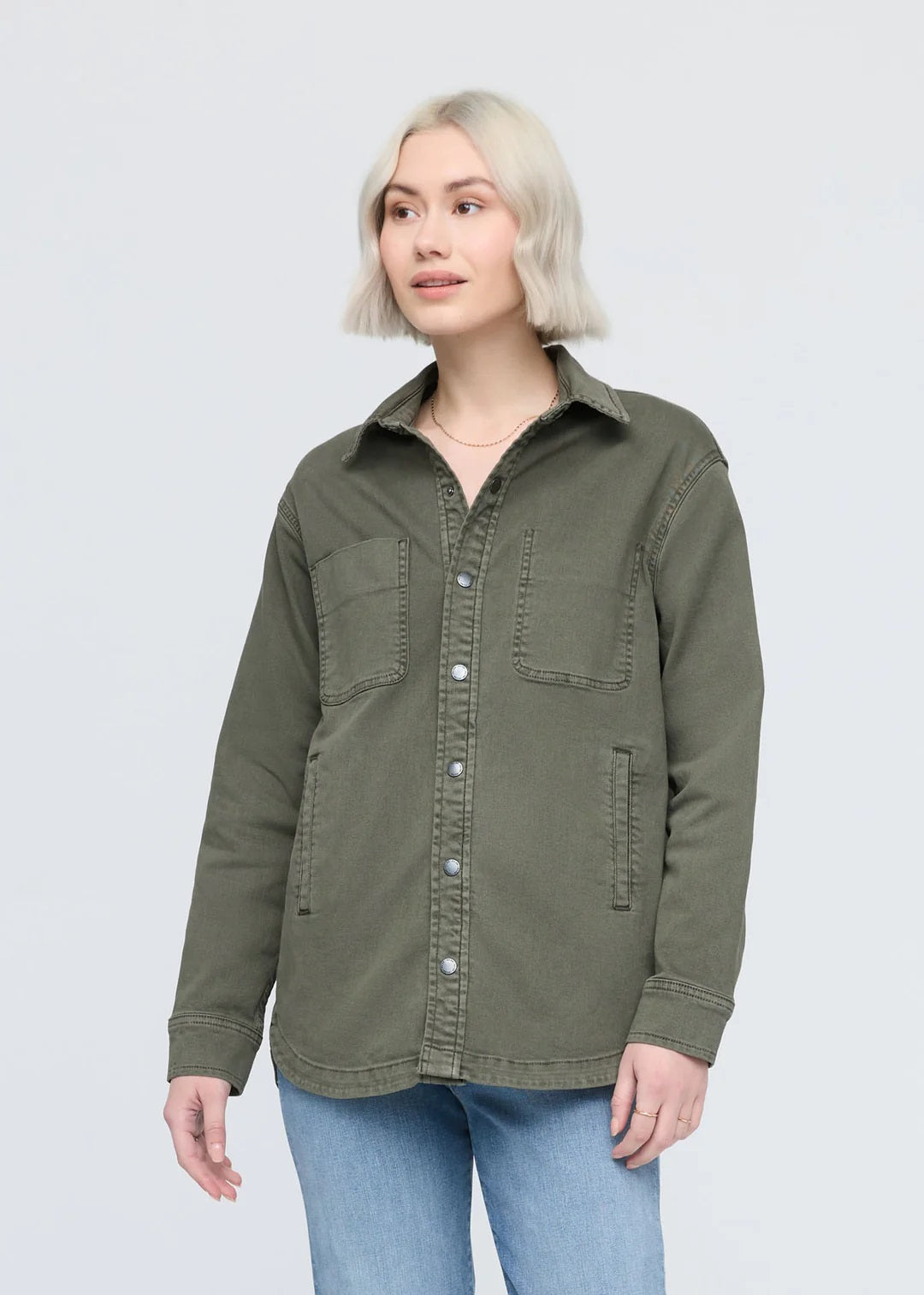 DUER  Lux Twill Overshirt Women's