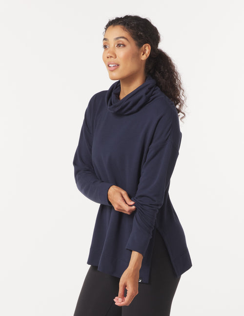 GLYDER Scarf Neck Tunic Women's