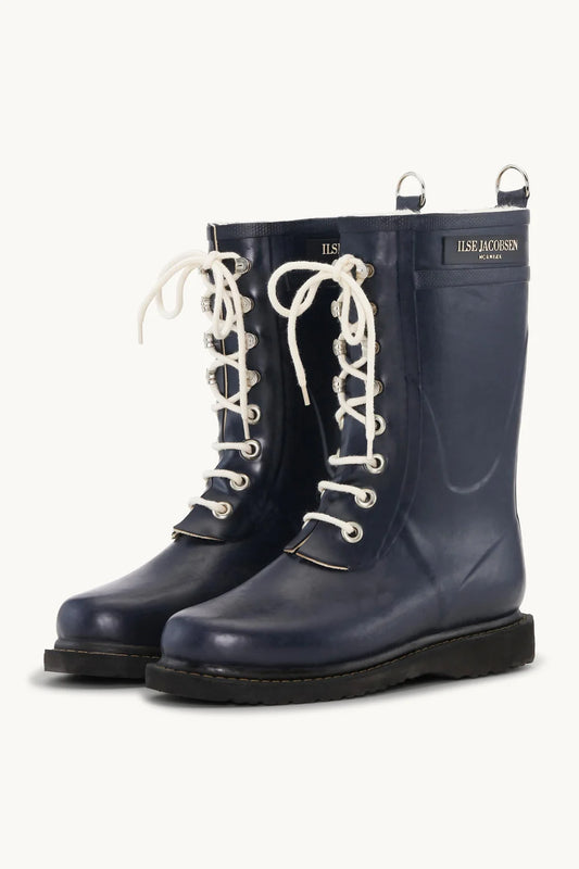 ILSE JACOBSEN 3/4 Rubber Boot Mid Lace Up Rub 15