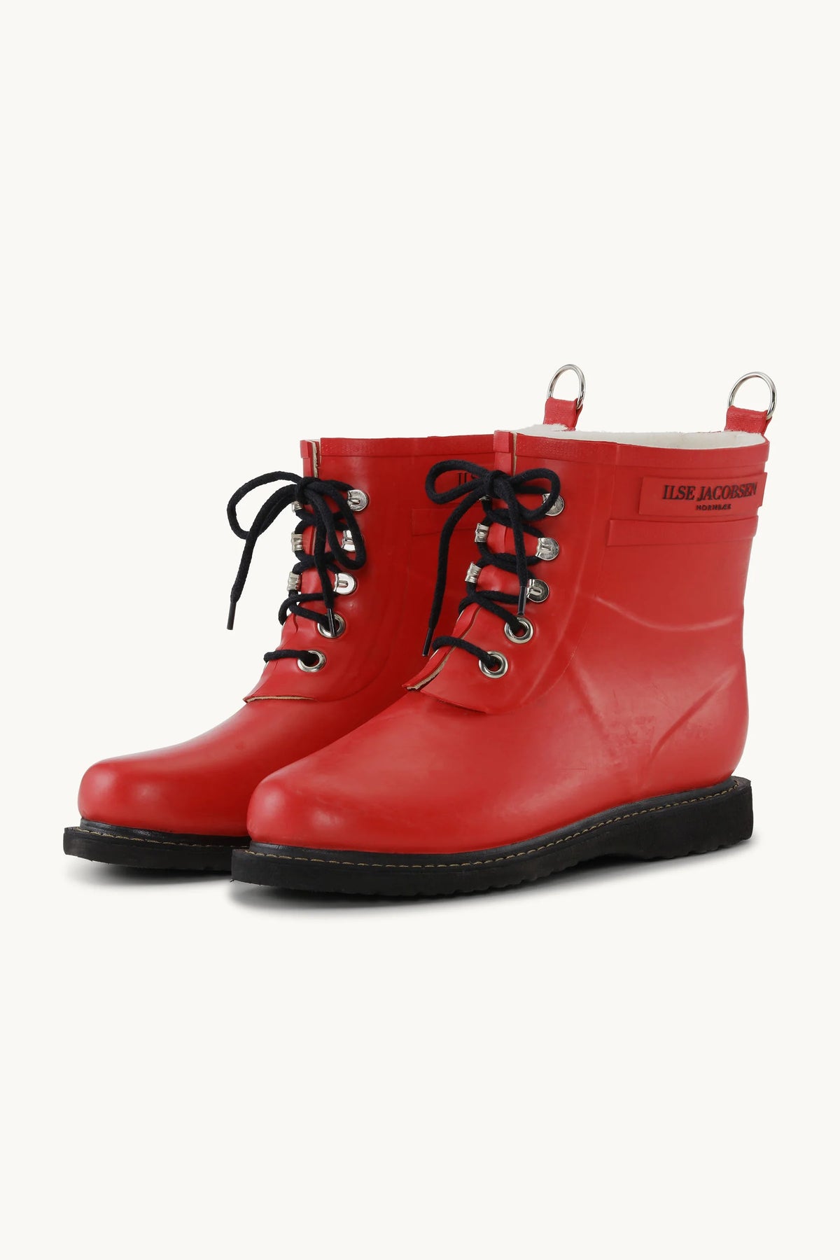 ILSE JACOBSEN Short Rubber Boot Laceup Rub 02