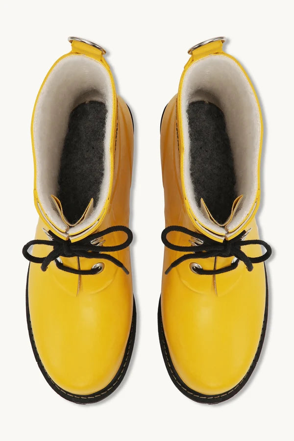 ILSE JACOBSEN Short Rubber Boot Laceup Rub 02