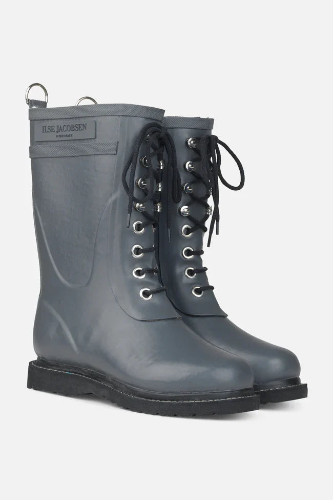 ILSE JACOBSEN 3/4 Rubber Boot Mid Lace Up Rub 15
