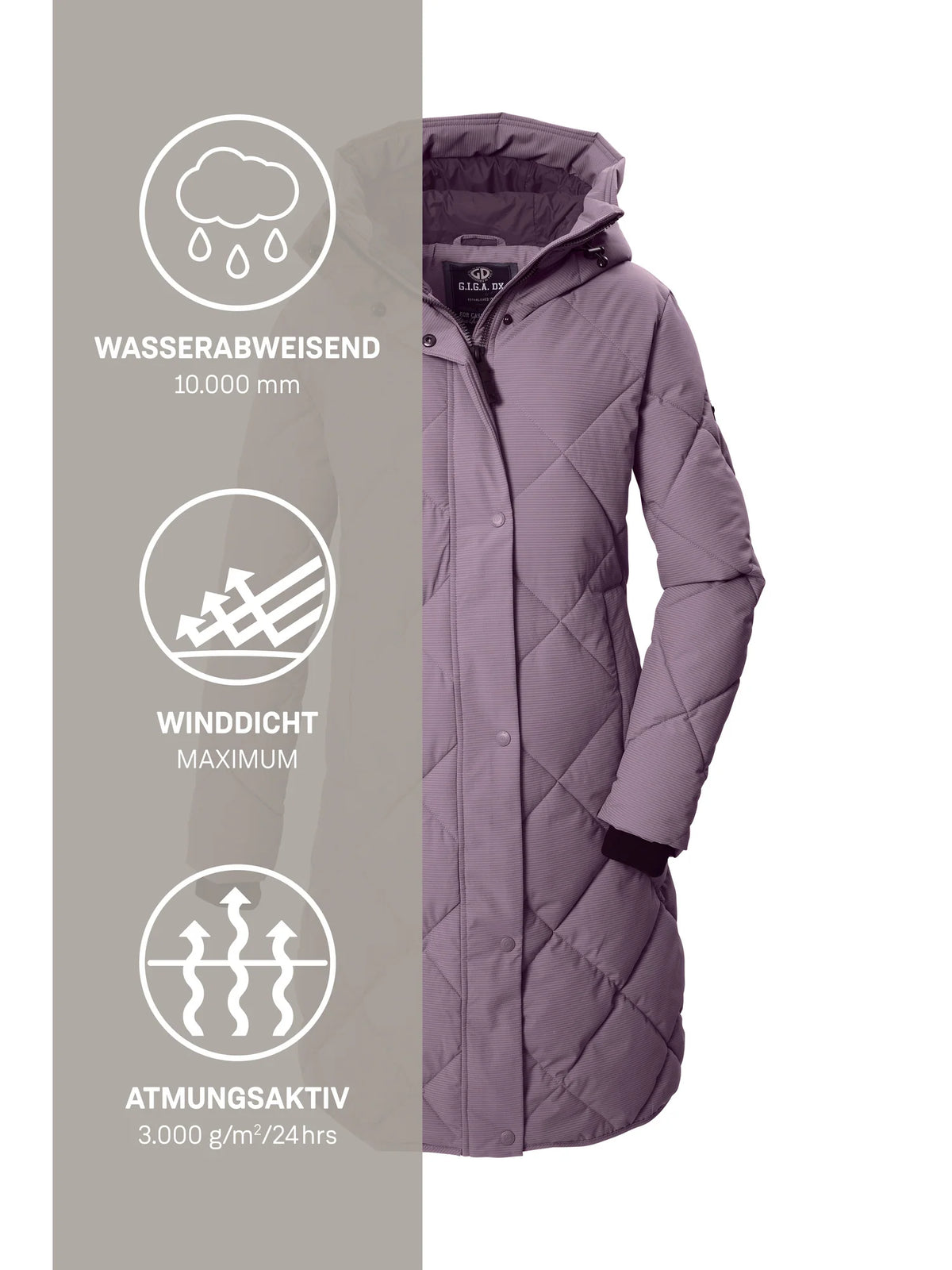 GIGA DX by KILLTEC Quilted Coat Women's 44814 GW 29 WMN QLTD CT
