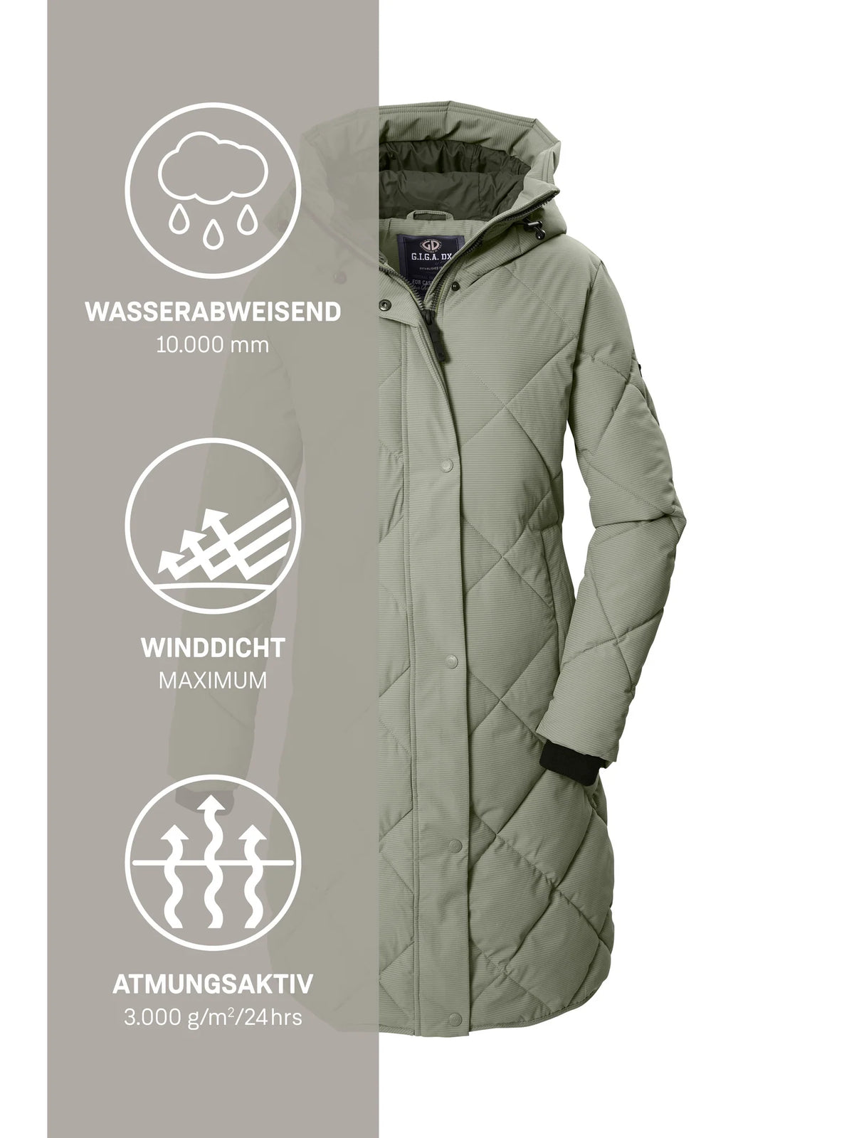 GIGA DX by KILLTEC Quilted Coat Women's 44814 GW 29 WMN QLTD CT