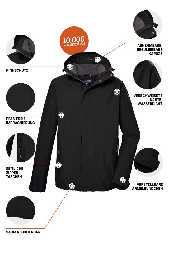 KILLTEC Xenios Waterproof Jacket 43281 Men's