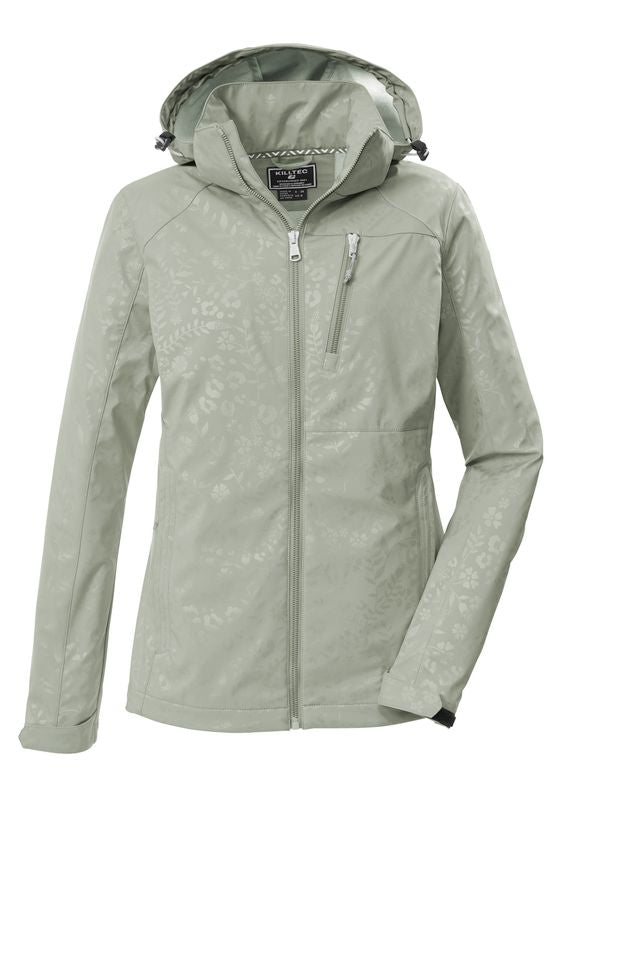 KILLTEC Waterproof Floral Softshell Jacket with Hood 44008 Women's
