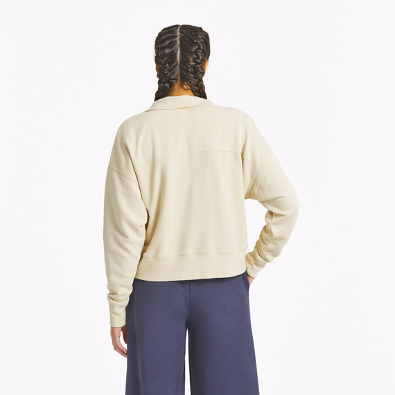 LIFE IS GOOD W French Terry Quarter Zip
