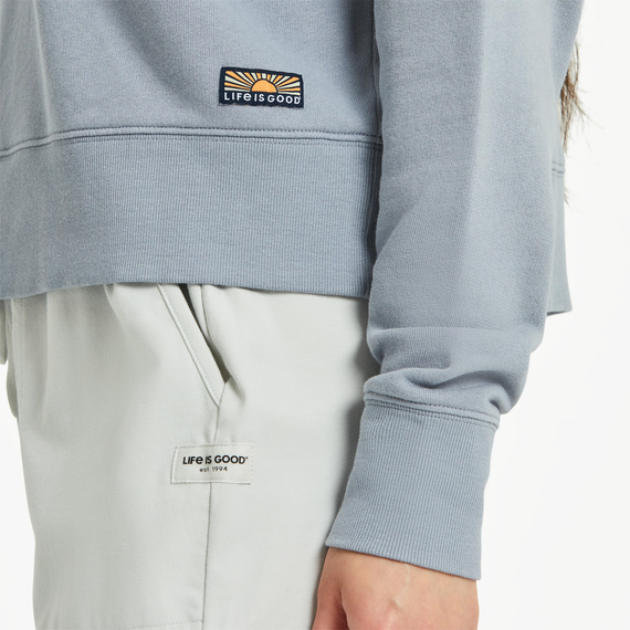 LIFE IS GOOD W French Terry Quarter Zip