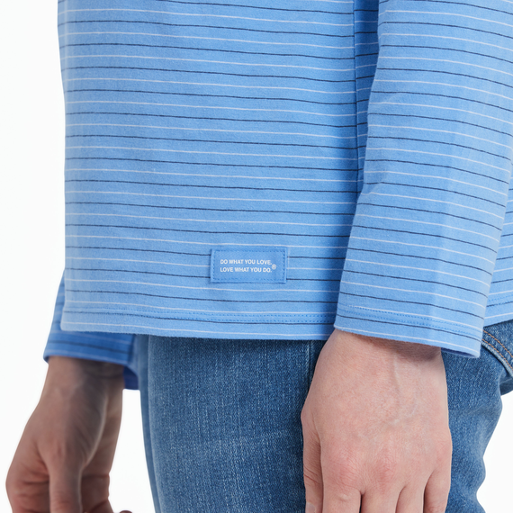 LIFE IS GOOD Sun Rainbow Long Sleeve Crusher