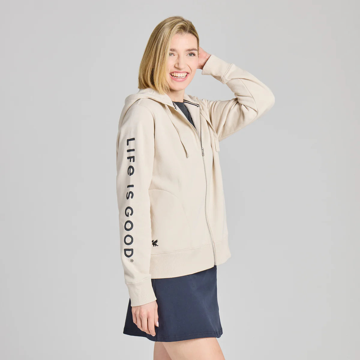 LIFE IS GOOD Good Vibes Zip Hoodie