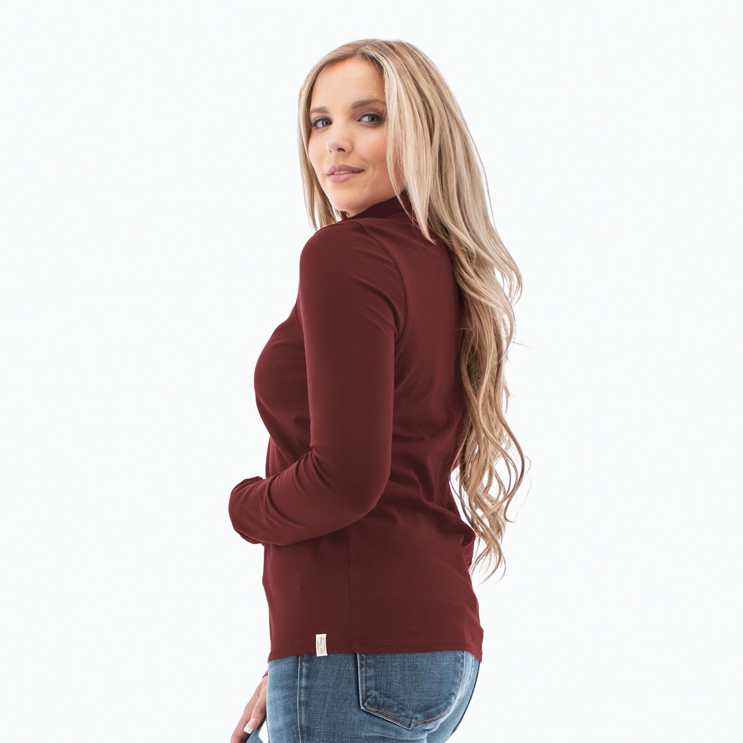 OLD RANCH BRANDS Teton Long Sleeve Turtleneck Top