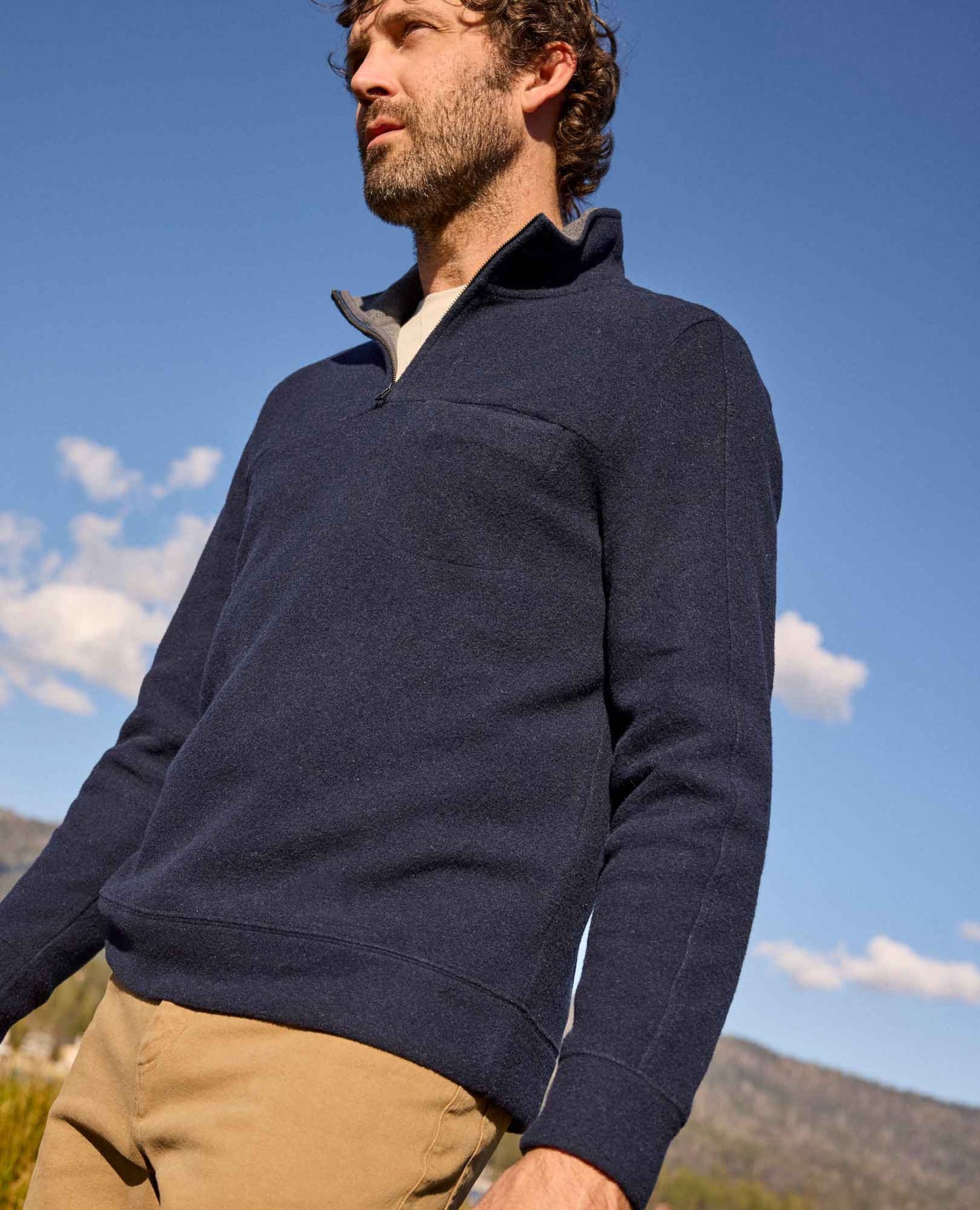 TOAD & CO Kennicott Quarter Zip Sweater Men's