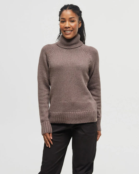 TENTREE Highline Ribbed Wool Turtleneck Sweater