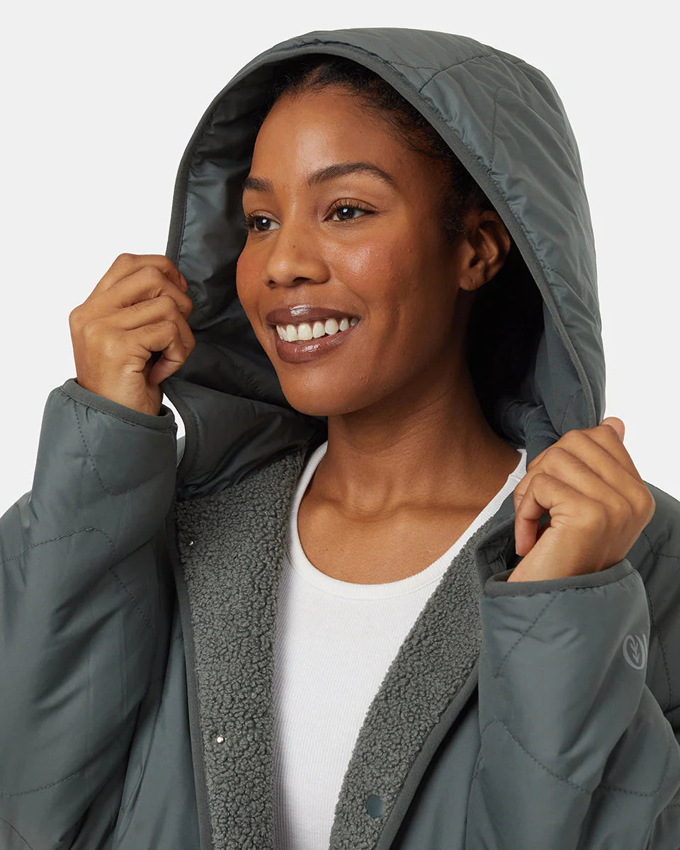 TENTREE Recycled Boucle Reversible Long Jacket Women's