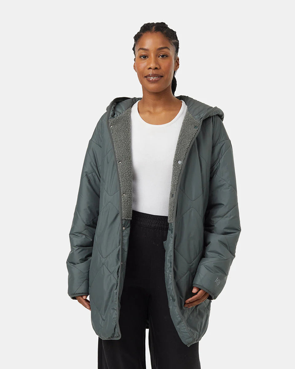 TENTREE Recycled Boucle Reversible Long Jacket Women's