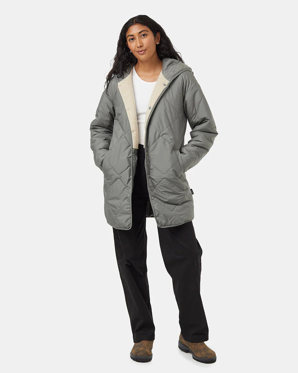 TENTREE Recycled Boucle Reversible Long Jacket Women's