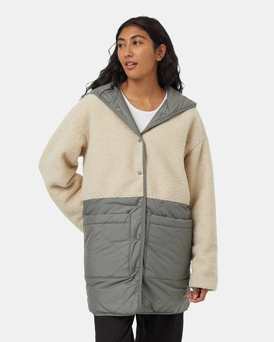 TENTREE Recycled Boucle Reversible Long Jacket Women's