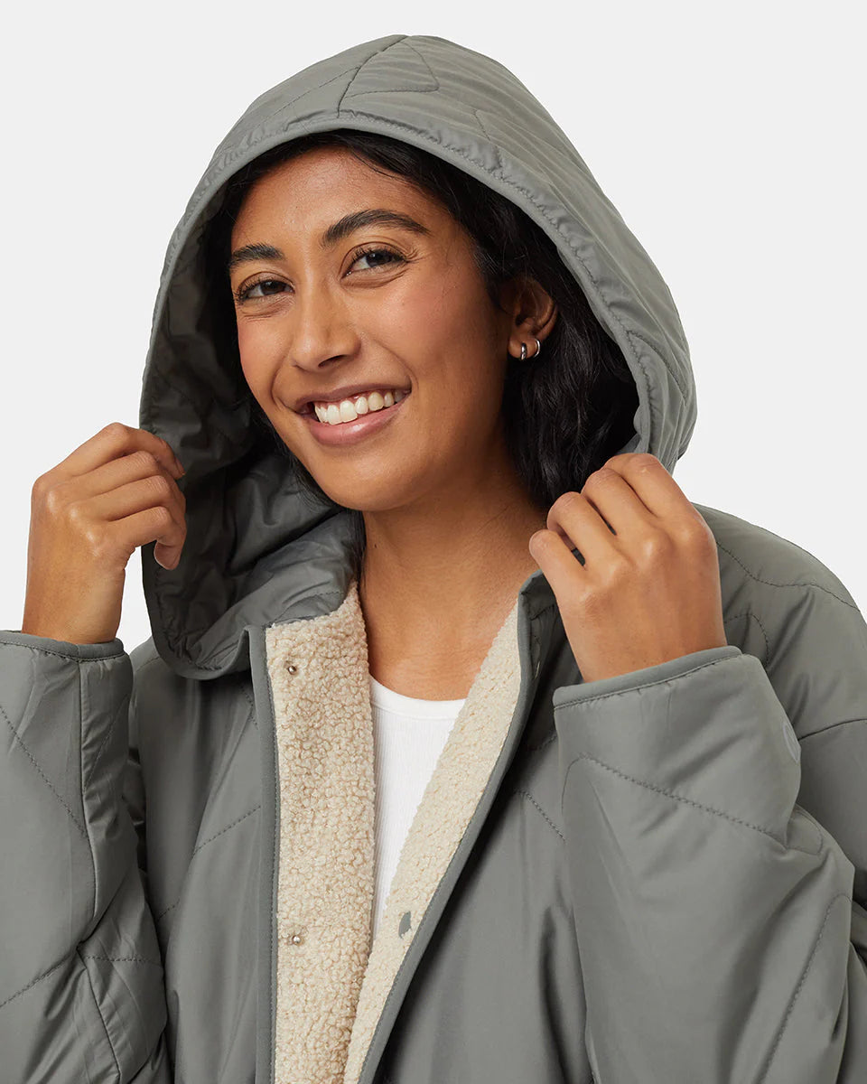 TENTREE Recycled Boucle Reversible Long Jacket Women's