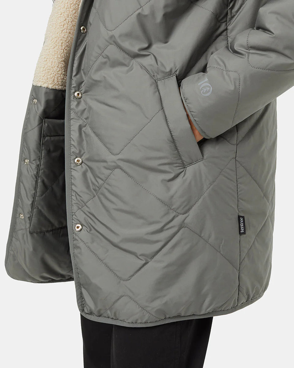 TENTREE Recycled Boucle Reversible Long Jacket Women's