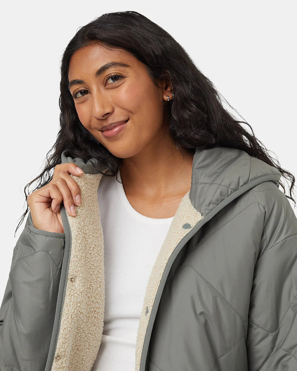 TENTREE Recycled Boucle Reversible Long Jacket Women's