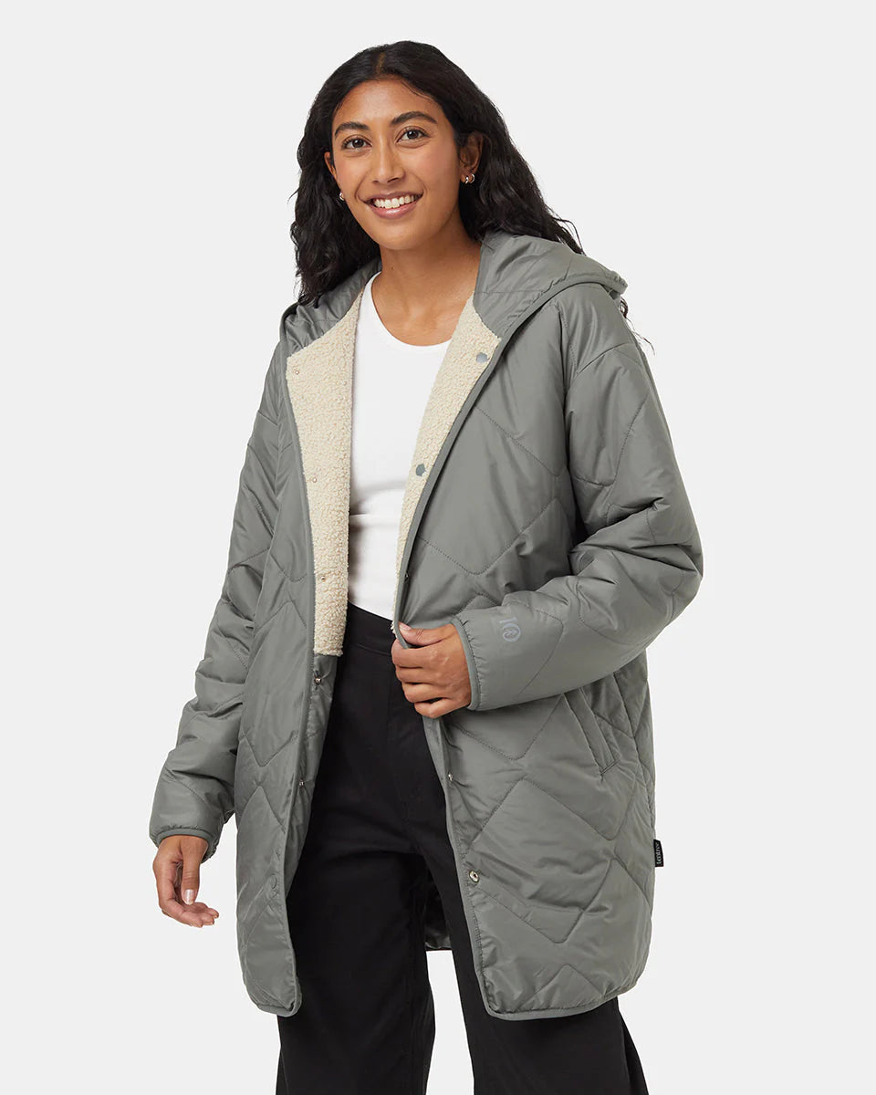 TENTREE Recycled Boucle Reversible Long Jacket Women's